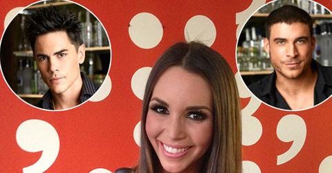 Scheana Marie, Jax Taylor and Tom Sandoval of Vanderpump Rules