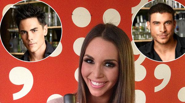 Scheana Marie, Jax Taylor and Tom Sandoval of Vanderpump Rules