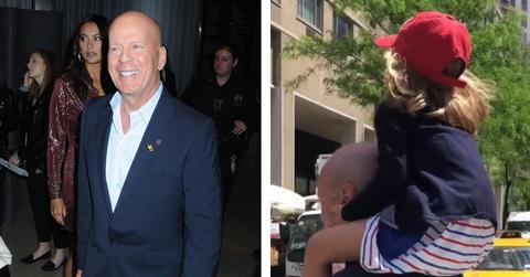 Composite photo of Bruce Willis and his daughter.