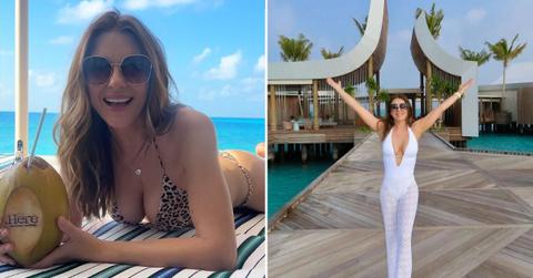 image split of Elizabeth Hurley