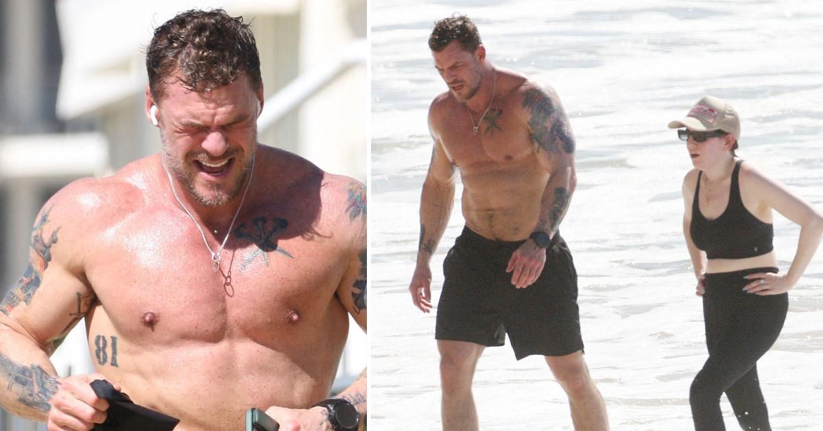 Alan Ritchson Goes Shirtless, Shows Off Muscles On Run: Photos