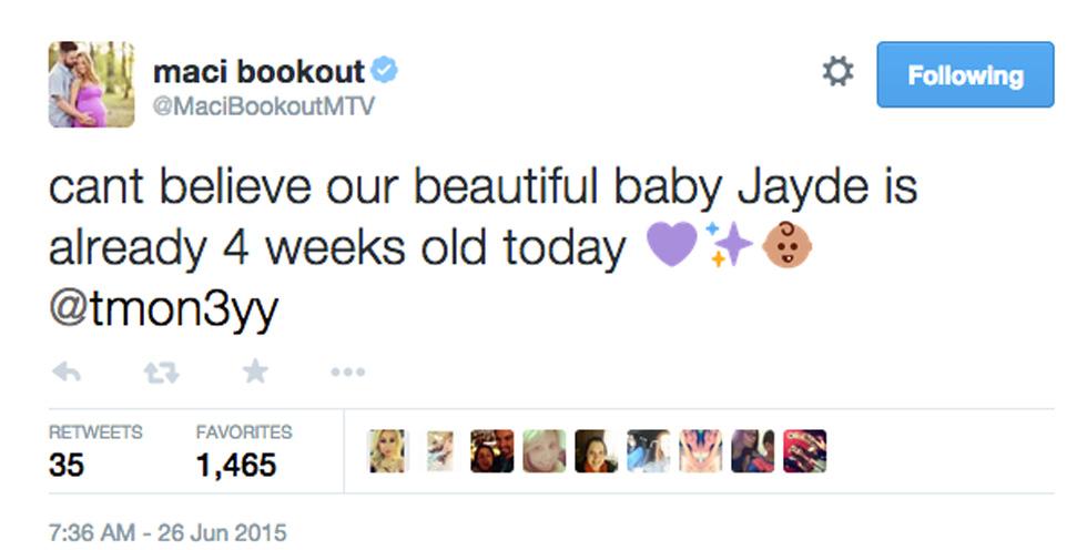 Maci bookout baby jayde