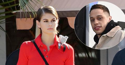 Kaia Gerber In Miami Pete Davidson Inset