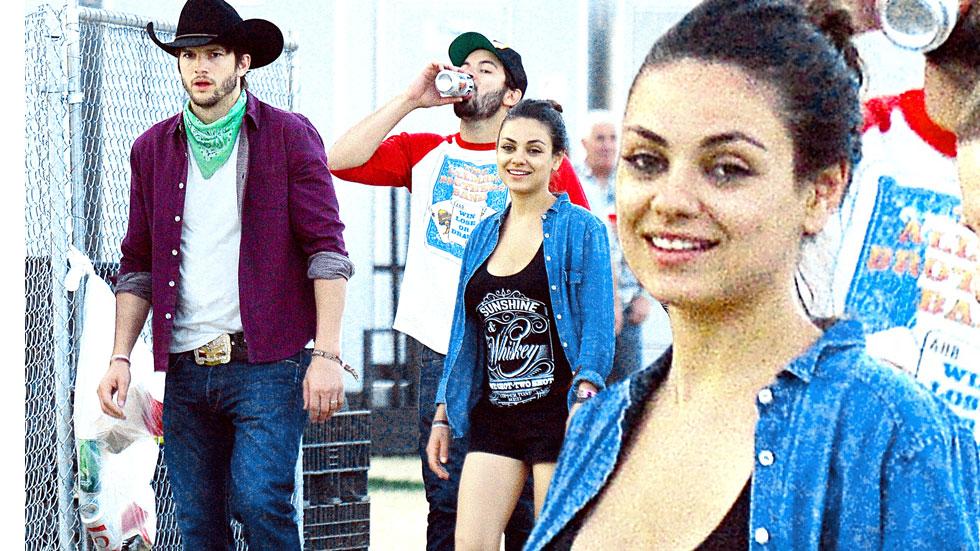 Mila kunis ashton kutcher stagecoach country music festival