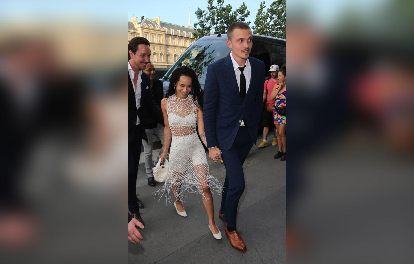 Zoe Kravitz And Karl Glusman Paris Wedding