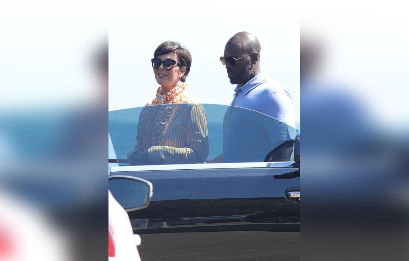 Kris Jenner lunch at Nobu witha  Handsy Corey