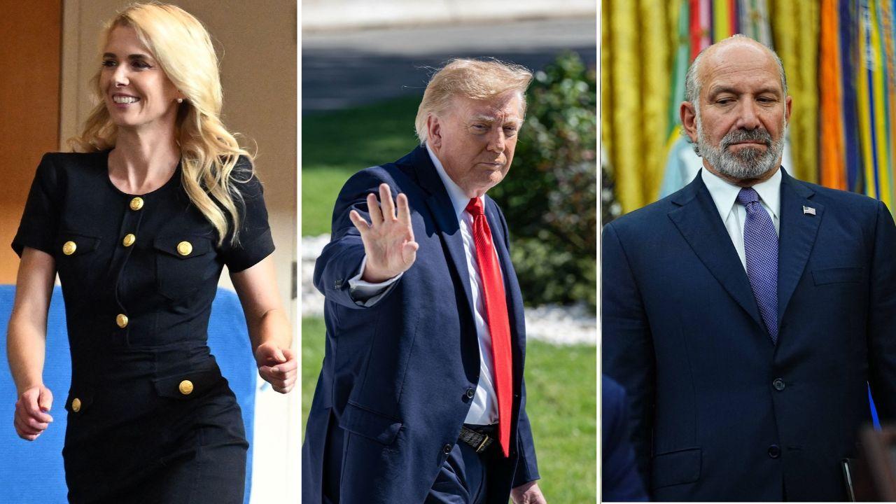 Photo of Natalie Harp and Howard Lutnick and Donald Trump