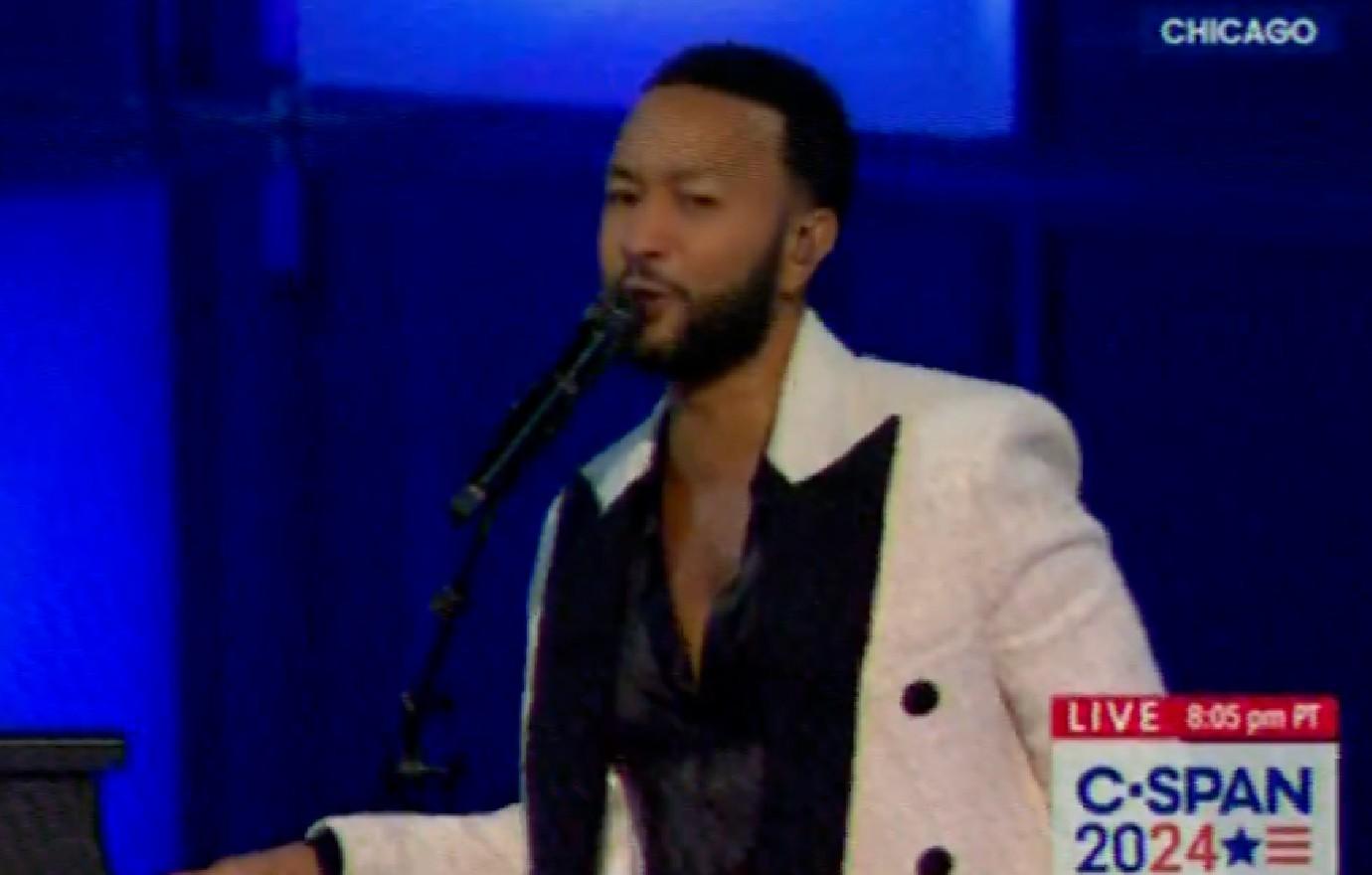 john legend bashed tragic cover princes song lets go crazy dnc