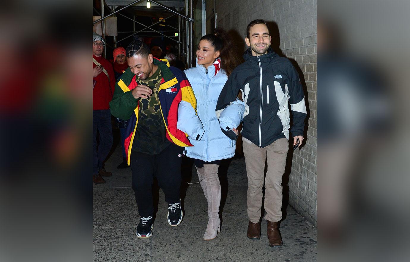 Ariana Grande spotted out with friends for dinner in New York