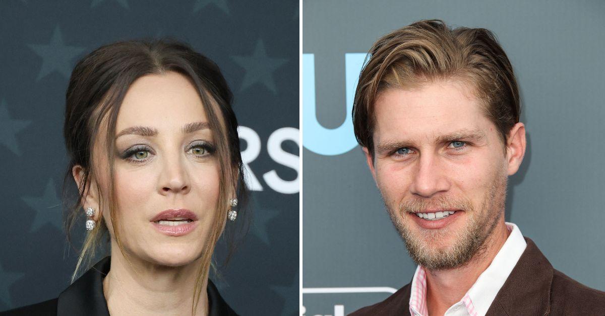 split photo of Kaley Cuoco & Karl Cook