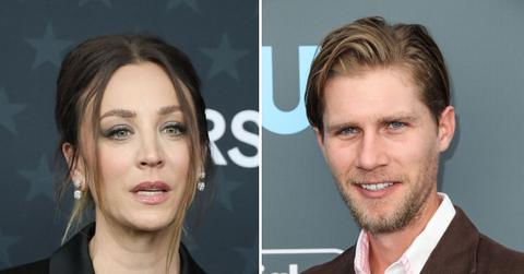 split photo of Kaley Cuoco & Karl Cook