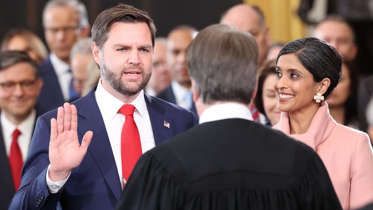 image of J.D. Vance gushed over his wife on Mother's Day. 
