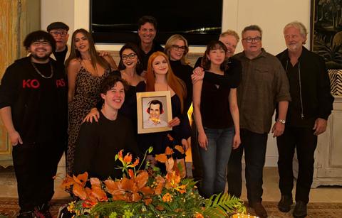 sofia vergara cozies up ed oneill modern family reunion photos