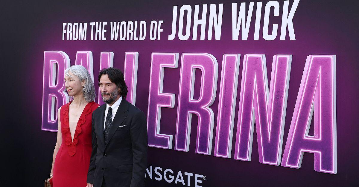keanu reeves girlfriend alexandra grant red carpet john wick