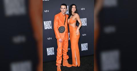 Photo of Timothée Chalamet and Kylie Jenner.