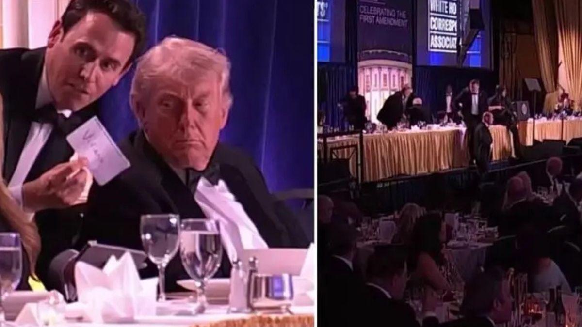 image split of Donald Trump 