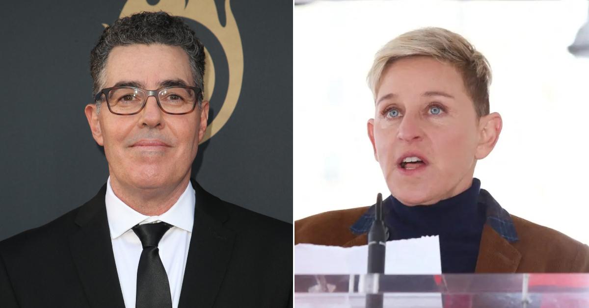 Image of Adam Carolla claimed staffers were 'scared to death' of Ellen Degeneres on set of her talk show.