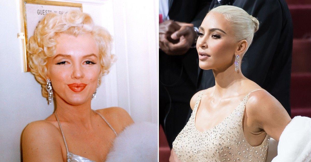 Kim Kardashian Wears Marilyn Monroe Dress at 2022 Met Gala