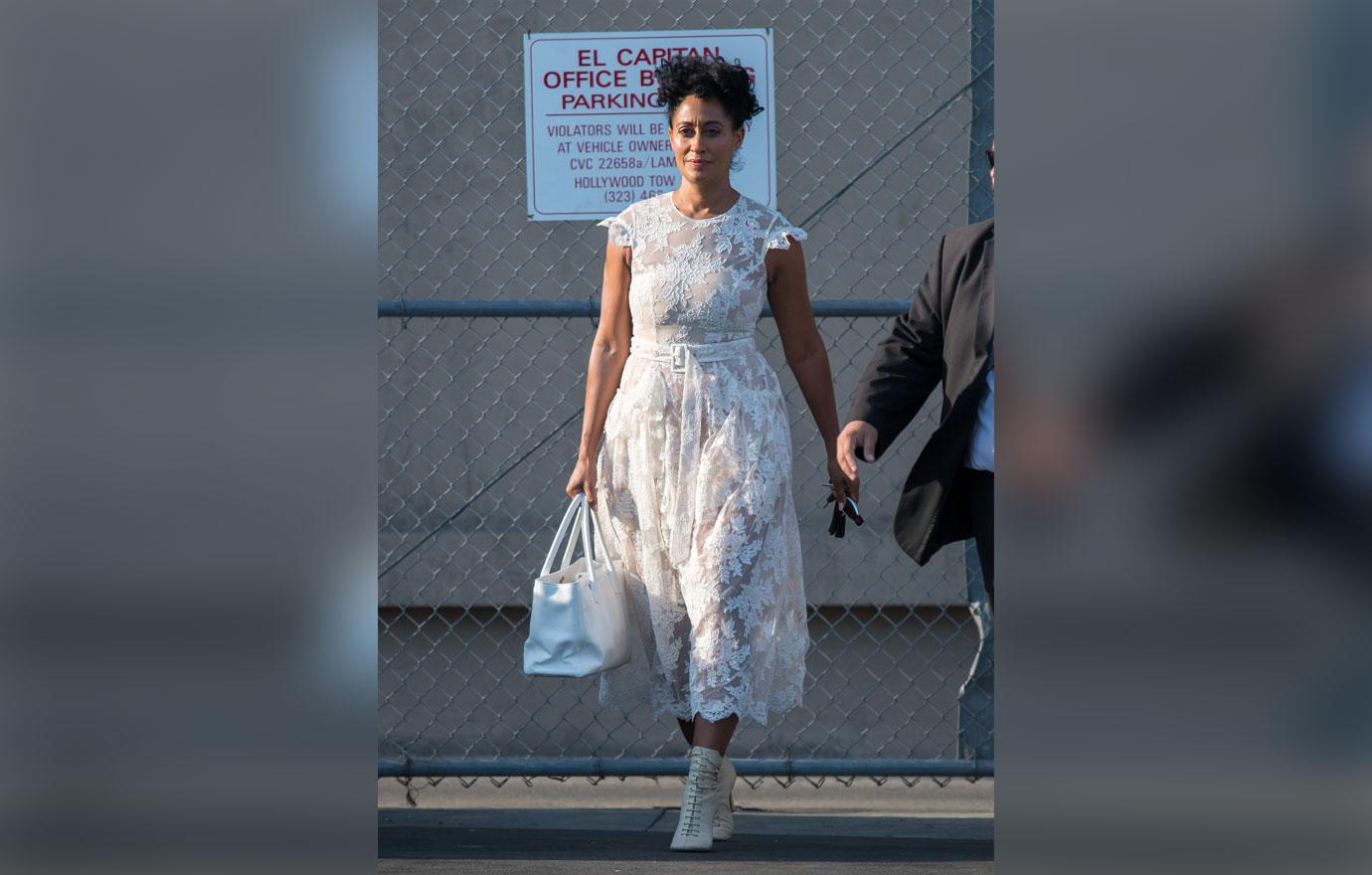 Tracee ellis ross two outfits jimmy kimmel live 4