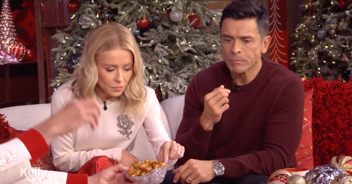 Image of Kelly Ripa and Mark Consuelos agreed the dessert was 'delicious.'