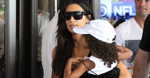 EXCLUSIVE: Kim Kardashian, North West and Khole Kardashian spotted out in Miami Beach