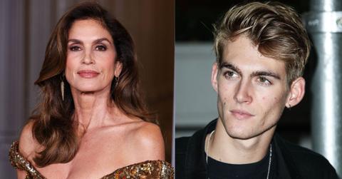 Split image of Cindy Crawford and Presley Gerber.