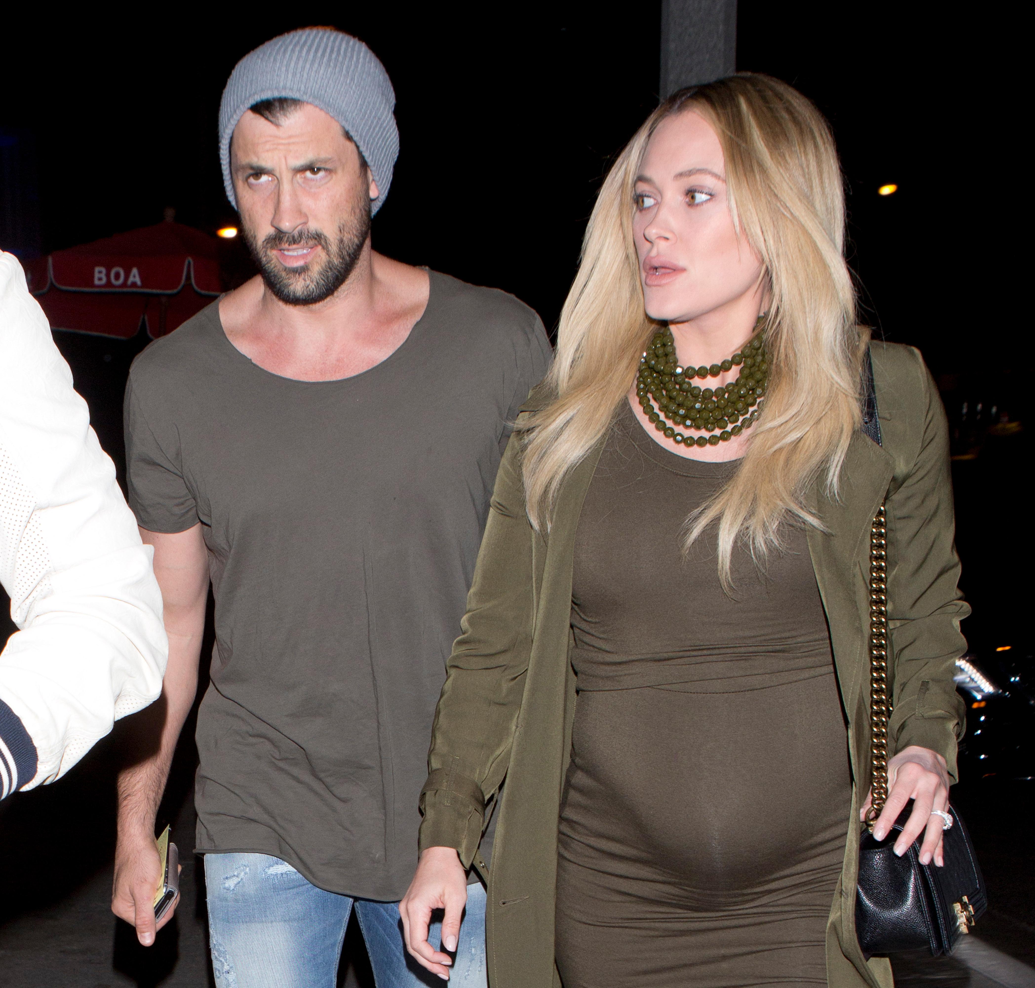 Peta Murgatroyd clearly appears to have tears in her eyes as her and partner Maksim Chmerkovskiy arrive for dinner at &#8216;BOA&#8217; Restaurant in West Hollywood, CA