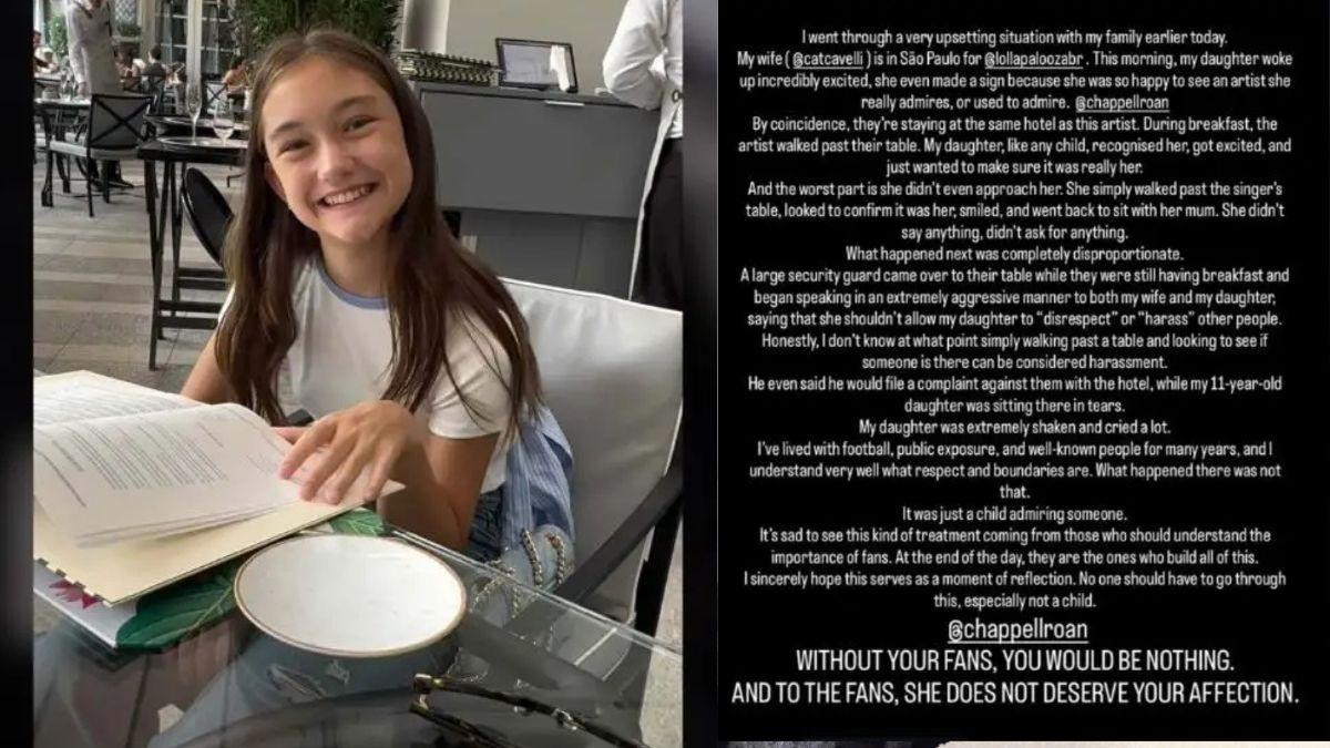 Photo of Jorginho Frello claimed his stepdaughter didn't even approach the superstar when she was reprimanded by a bodyguard.