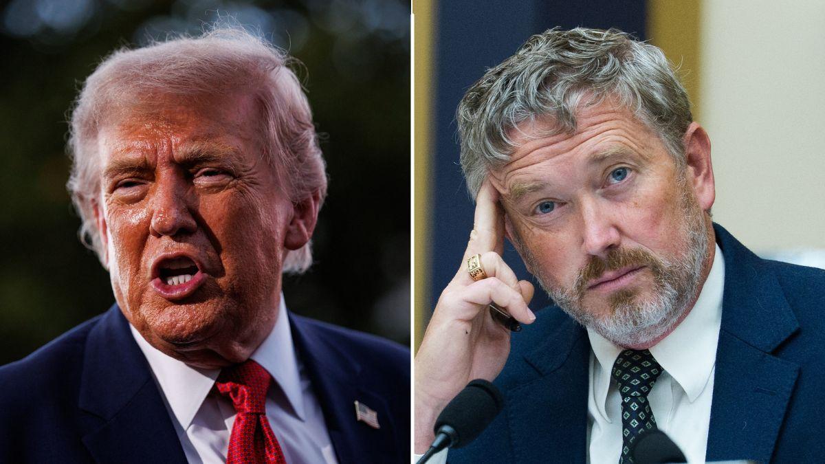 Photo of Donald Trump and Thomas Massie.