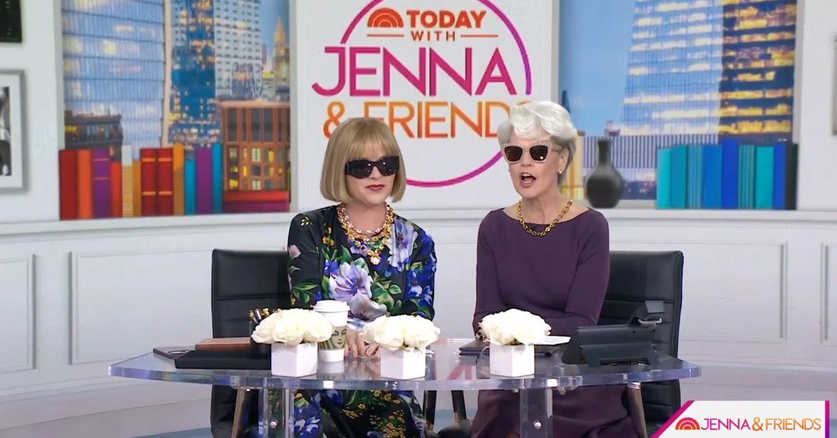 Image of Jenna Bush Hager dressed up as Anna Wintour for Halloween.