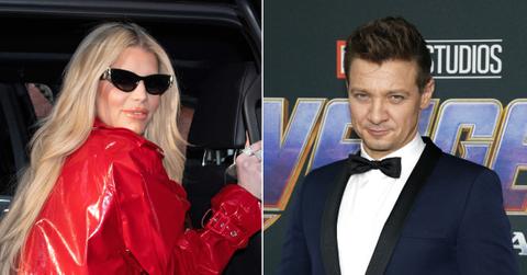 Photo of Jessica Simpson; picture of Jeremy Renner.