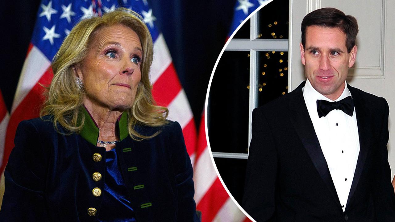 Composite photo of Jill Biden and Beau Biden.