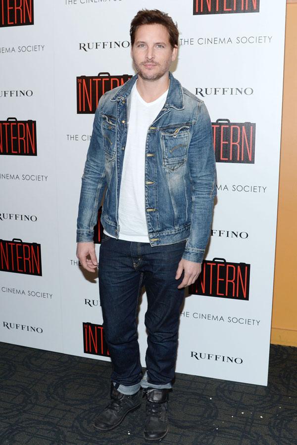 Peter Facinelli attends the premiere of The Intern presented by the Cinema Society and Ruffino Winery&#8212;Credit PMc Clint Spaulding