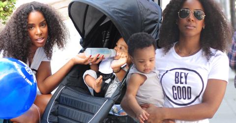 Kelly rowland wears beyonce t shirt