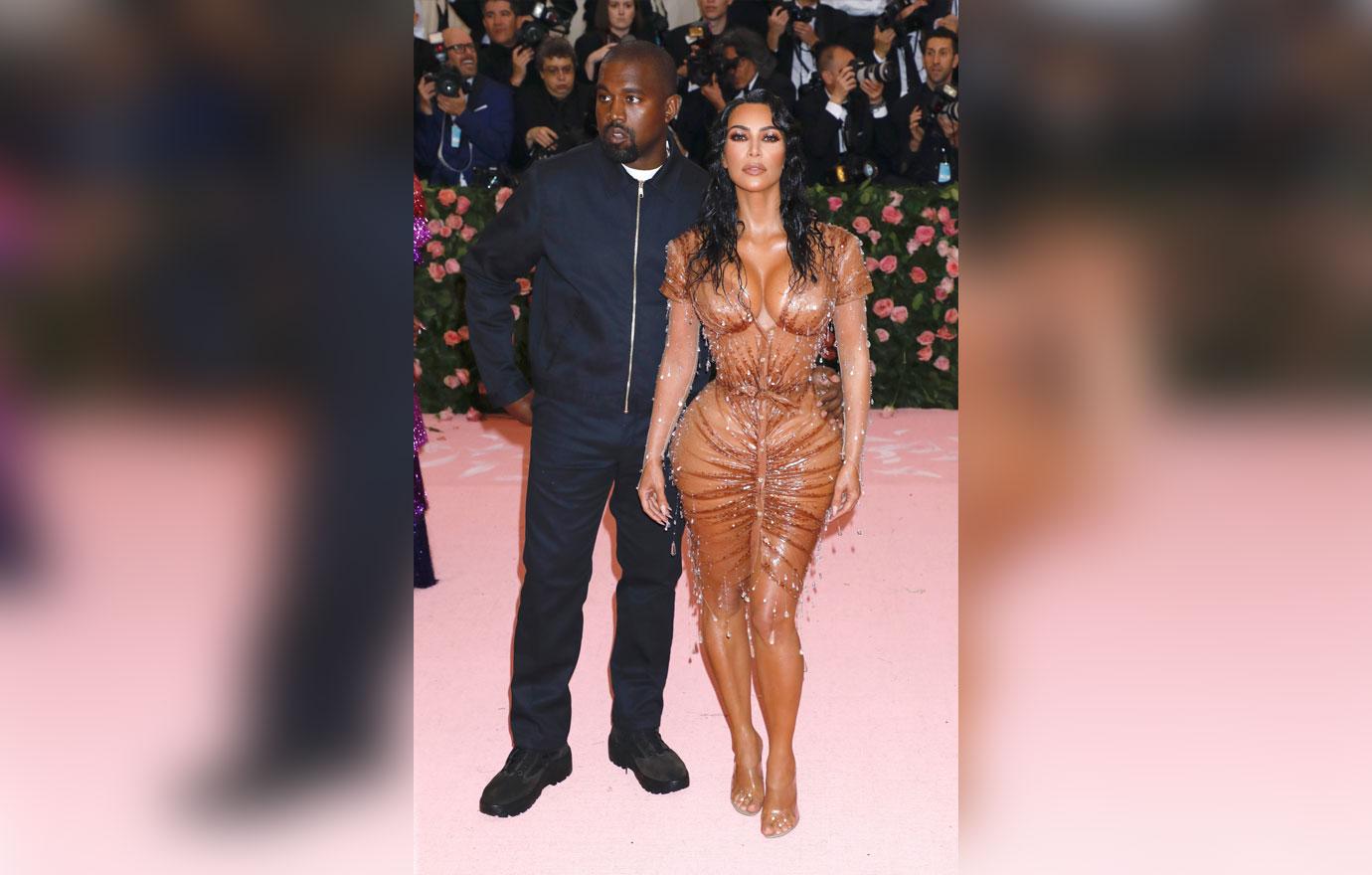 Kim Kardashian And Kanye West At The Met Gala