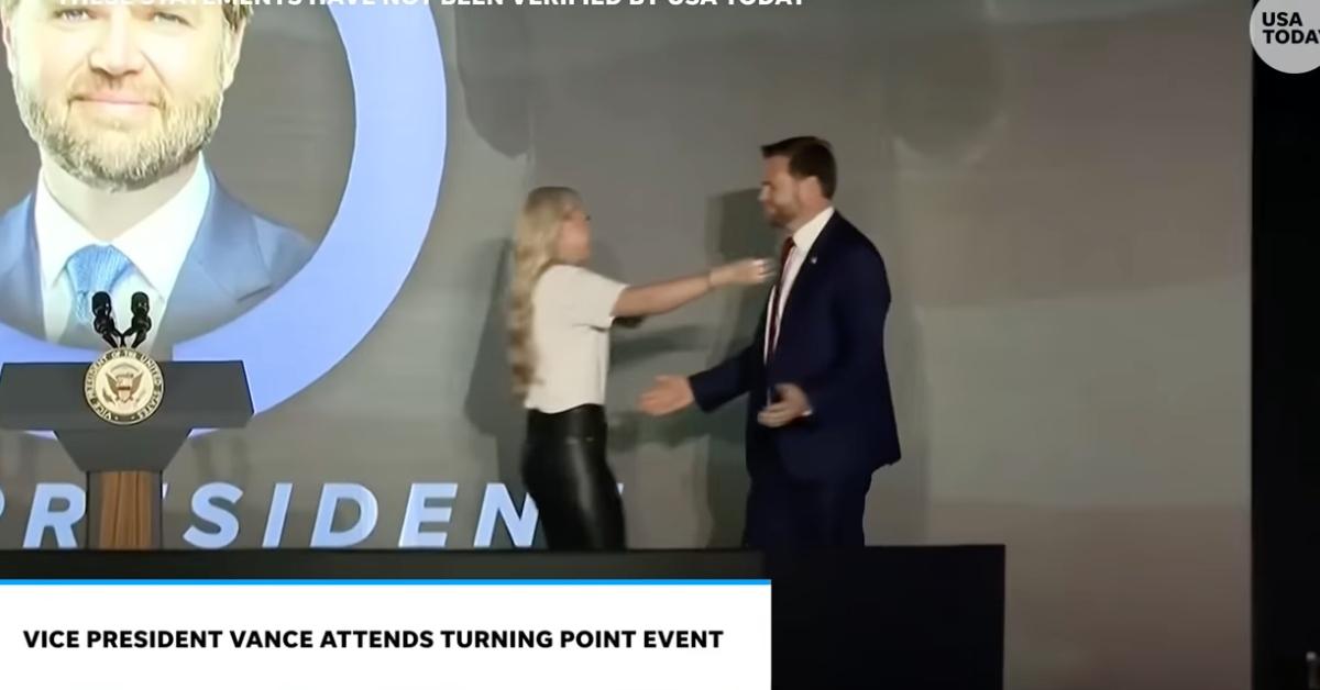 Photo of Erika Kirk cradling J.D. Vance's head and neck was 'highly significant'