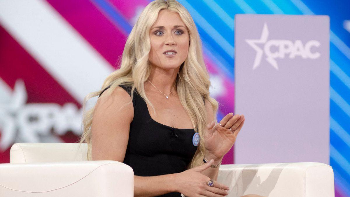 image of Riley Gaines was a guest at Trump's joint address to Congress on March 4, 2025.