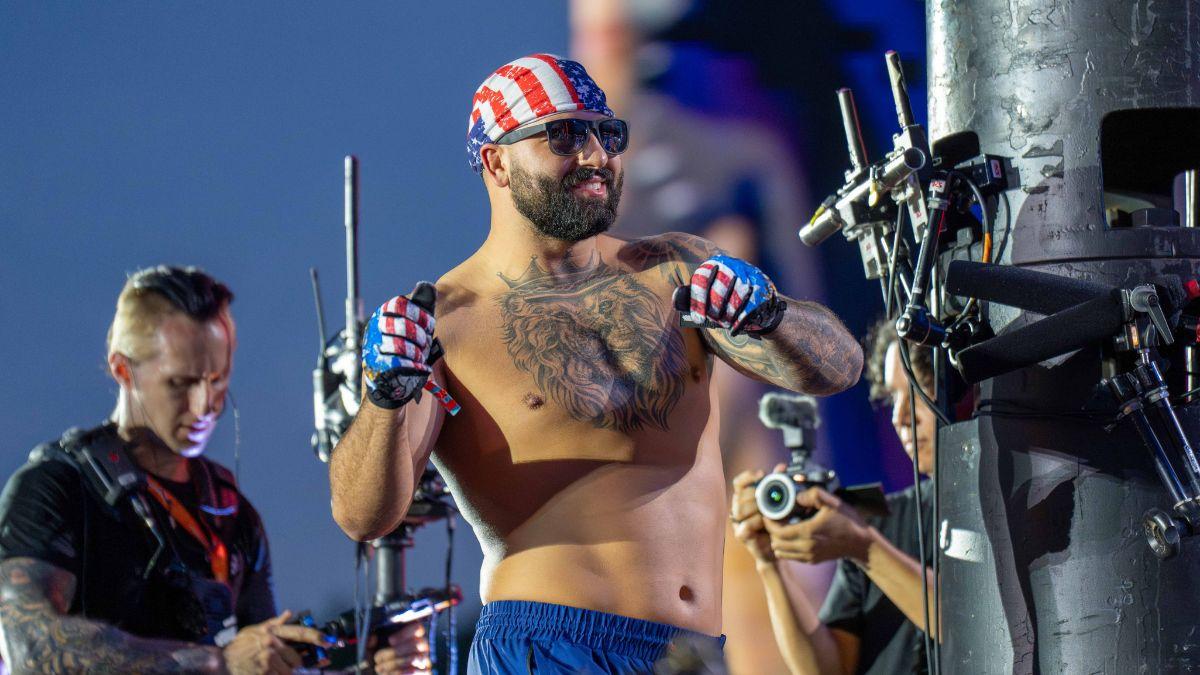 Image of Josh Hokit claimed it was the perfect opportunity to show the world America's freedom of speech.