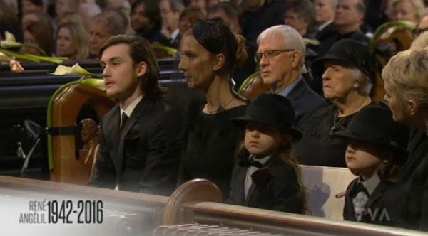 celine dion husband funeral