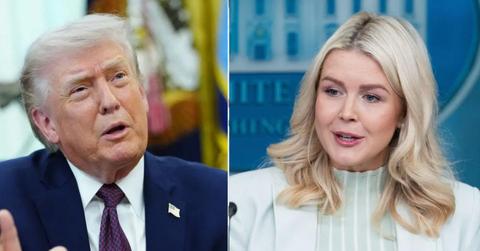 donald trump, karoline leavitt