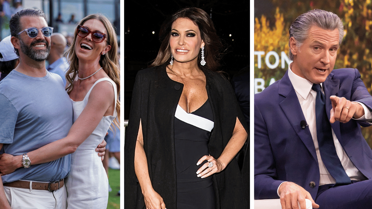 Bettina Anderson; Kimberly Guilfoyle; Gavin Newsom.
