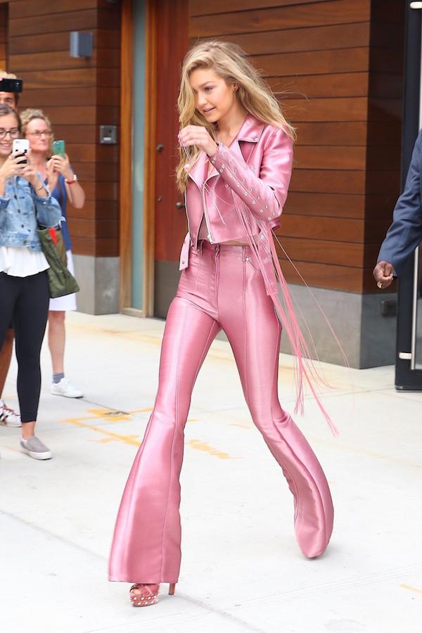 A glam Gigi Hadid is pretty in pink!