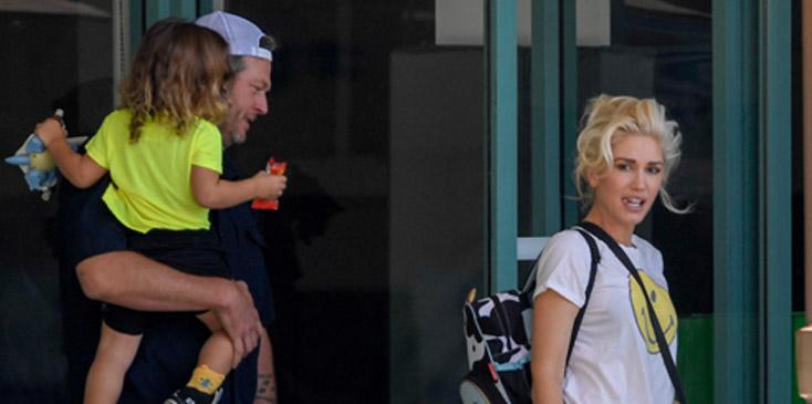 EXCLUSIVE: Gwen Stefani and Blake Shelton take Apollo to a children&#8217;s gym in West Hollywood