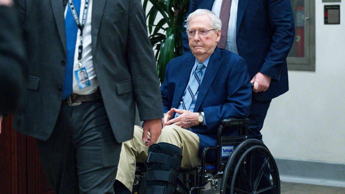 Image of A new photo of Mitch McConnell drew speculation about his condition.