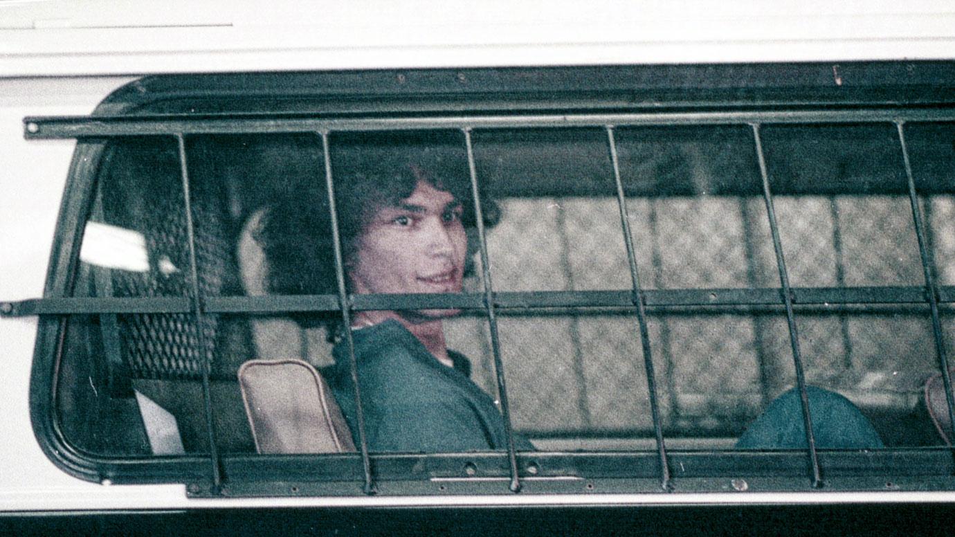 Richard Ramirez (The Night Stalker) in episode 4 “Manhunt” of Night Stalker: The Hunt for a Serial Killer. 