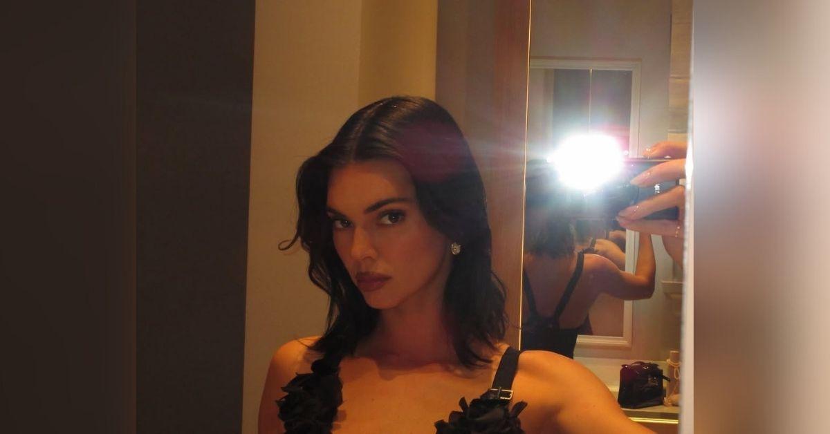 image of Kendall Jenner shared a sultry mirror selfie on Instagram.