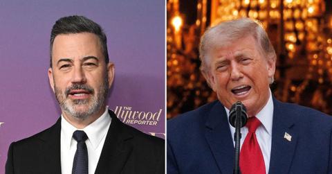 Photo of Jimmy Kimmel and Donald Trump.