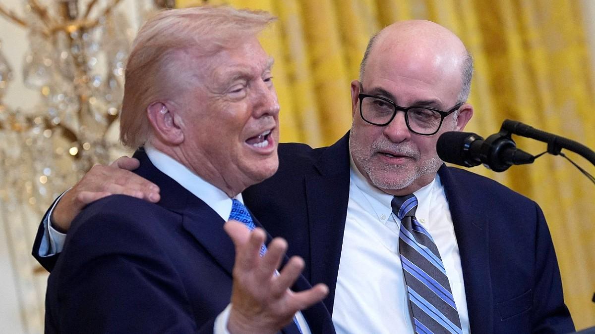 photo of Donald Trump and Mark Levin. 