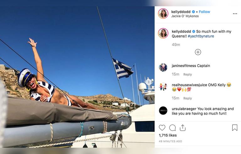 'RHOC': Kelly Dodd Posts Revealing Bikini Snaps in Greece