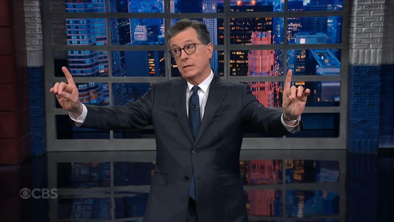 Image of CBS donated the ‘Late Show’ marquee for preservation alongside the original set materials.